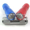 9 led flashlight Torch with gift box and battery